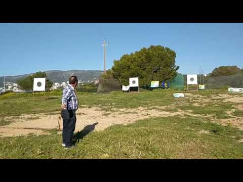 Balearic slinger in competition (slo mo)