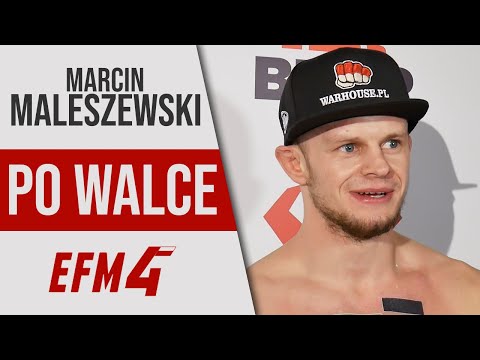 Treningi, praca w kopalni i tak w kółko - Marcin Maleszewski po zwycięstwie na EFM 4