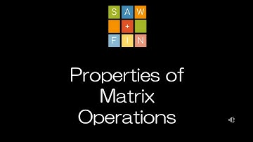 Linear Algebra 2.2 Properties of Matrix Operations
