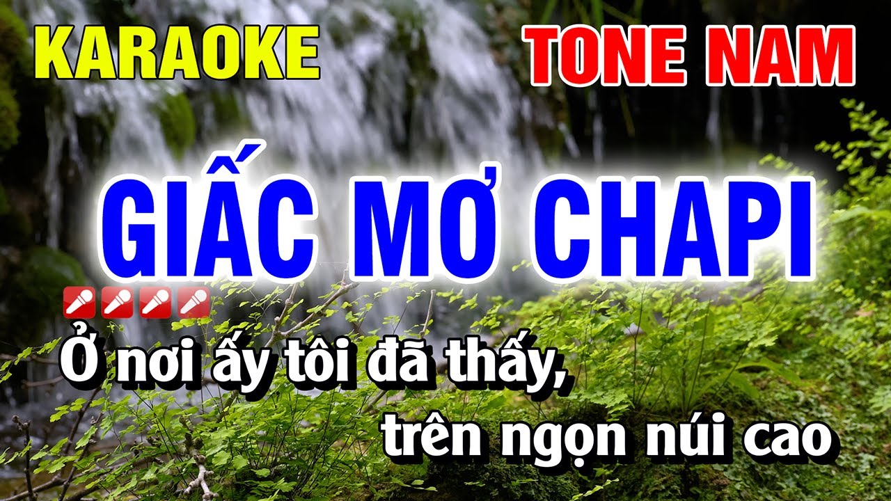 Karaoke Giấc Mơ Chapi Tone Nam Nhạc Sống | Hoàng Luân