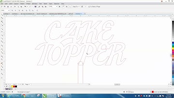 Corel Draw Tips & Tricks Cake Topper Ctrl K & Ctrl Q