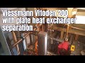 Service visit to Viessmann Vitoden 200 with plate heat exchanger separation