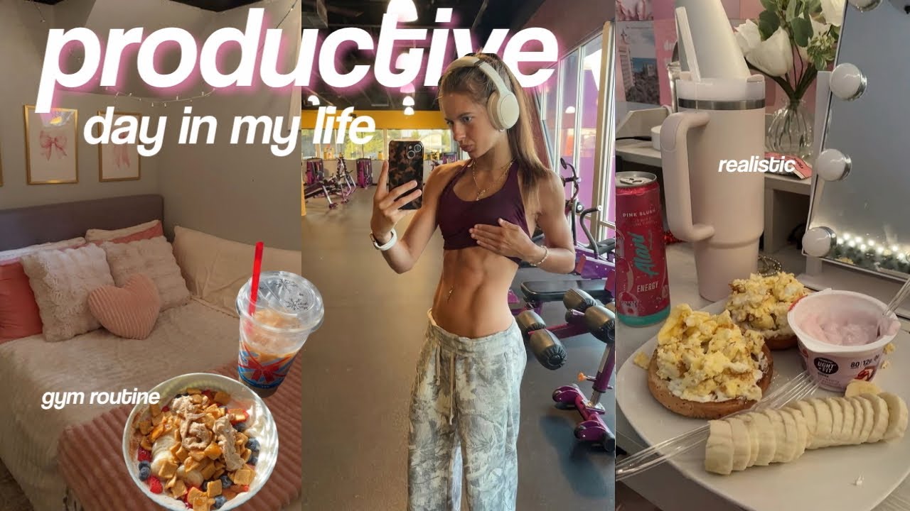 ✨ A PRODUCTIVE DAY IN MY LIFE 🤍 || gym, meals, mall & more! ✨