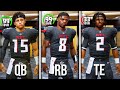 I made a team of QBs in Madden