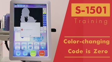 Smartstitch Embroidery Machine S1501 Troubleshooting  Color changing Code is Zero