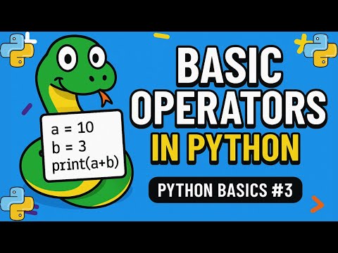 OPERATORS in Python | Python for Beginners #python #pythonprogramming #pythontutorial