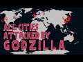 Every City Godzilla Attacked- Part 1 | 1954-2014