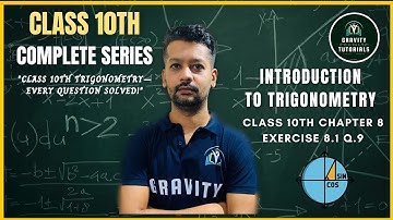 Class 10 Maths | Introduction to Trigonometry | Exercise 8.1 Q.9 Solution | NCERT #mathstutorial 