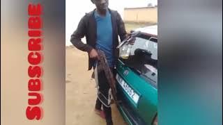 WATCH Inkabi Arrested After Showing Off His AK47 And Claiming To Kill This Year.
