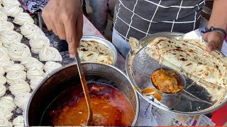 Skillful Rose Paratha Preparation | Chicken Curry + 2 Parota @ Just Rs50 | Cheapest Veg Nonveg Meals