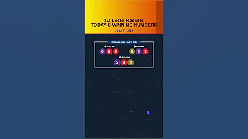 3D Lotto 9PM Result July 7 2025 3DResultToday SwertresResult 3DLottoResultJuly7 