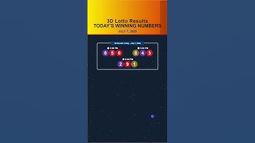 3D Lotto 9PM Result | July 7, 2025 #3DResultToday #SwertresResult #3DLottoResultJuly7