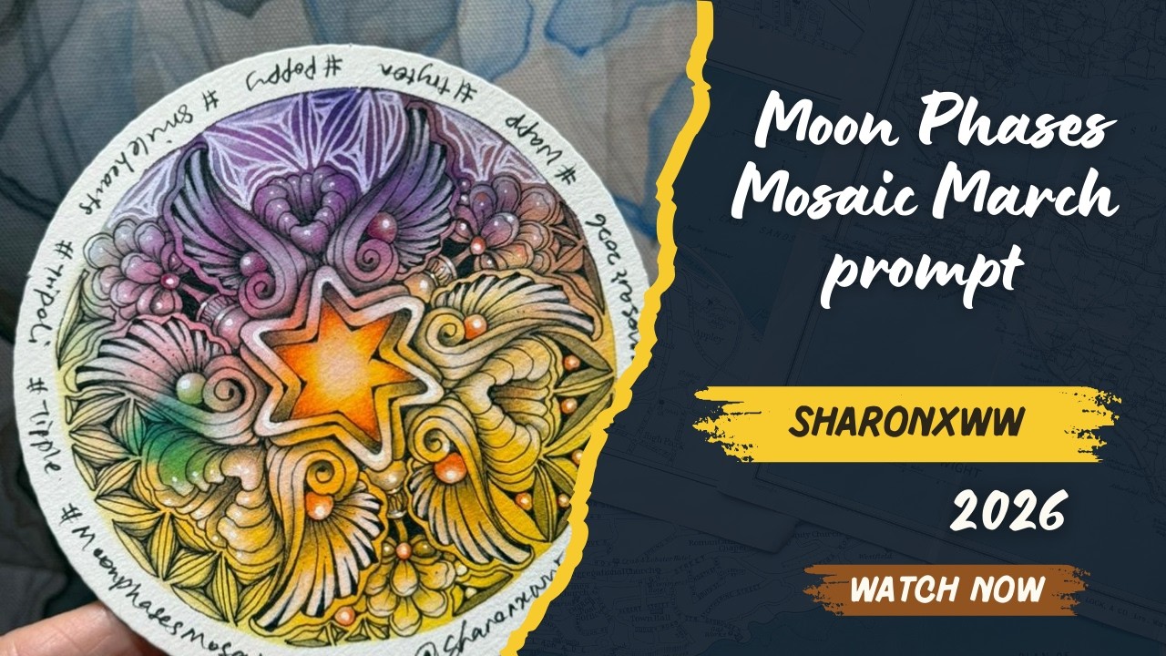2026 Moon Phases Mosaic March Prompt