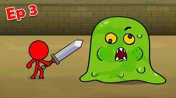 Stickman Animation ⚔️ Red Stickman Fighting ⚔️ Part 3