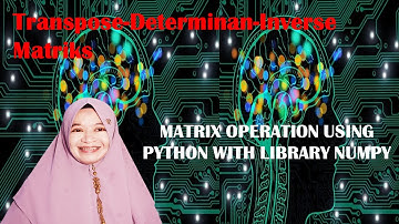Coding Transpos, Determinan, dan Invers Matriks Menggunakan Numpy pada Python