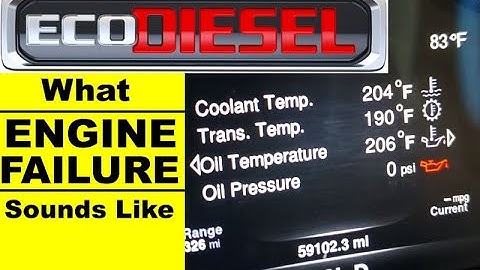 What Ecodiesel engine failure sounds like? | Eco diesel Knocking | Main Bearing Failure