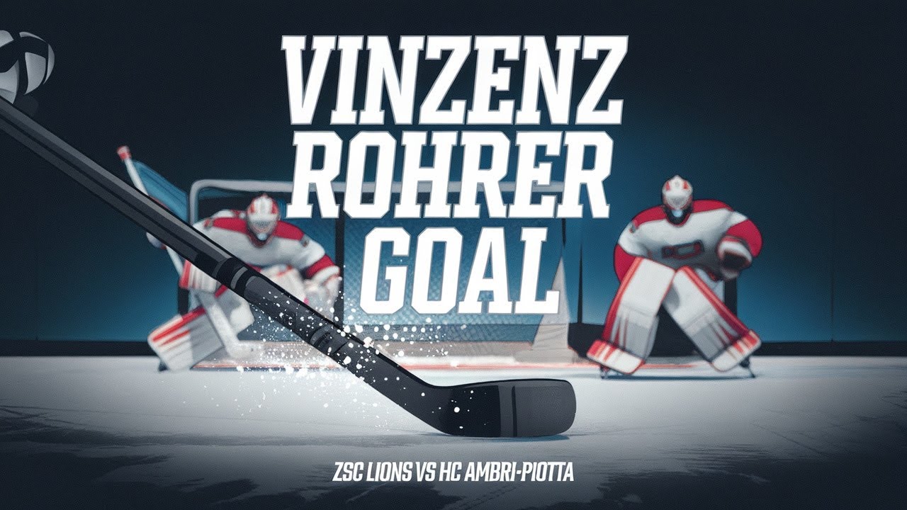 Vinzenz Rohrer great Goal against HC Ambri-Piotta in the Swiss Ice Hockey National League