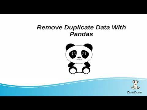 ZennDogg's 2 Minute Snippet: Remove Duplicate Data With Pandas