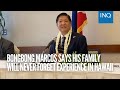 Bongbong Marcos says his family will never forget experience in Hawaii