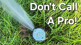 Don't Call a Repairman! Fix Your Sprinkler Yourself & Save Money