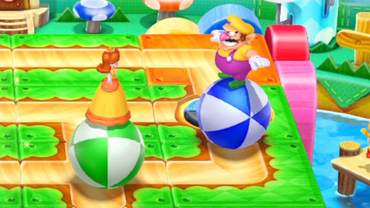 Mario Party 10 Coin Challenge #114 Wario Vs Peach Vs Daisy Vs Donkey Kong Master Difficulty