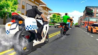 Police Bike Racing Free - Gameplay Android game - police motorbike driving simulator game screenshot 1