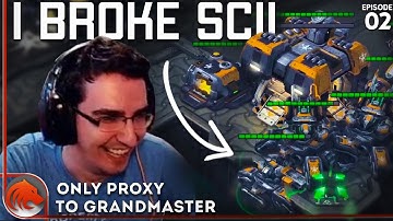 Driving Siege Tanks OFF the MAP! - ONLY Proxy to Grandmaster #2