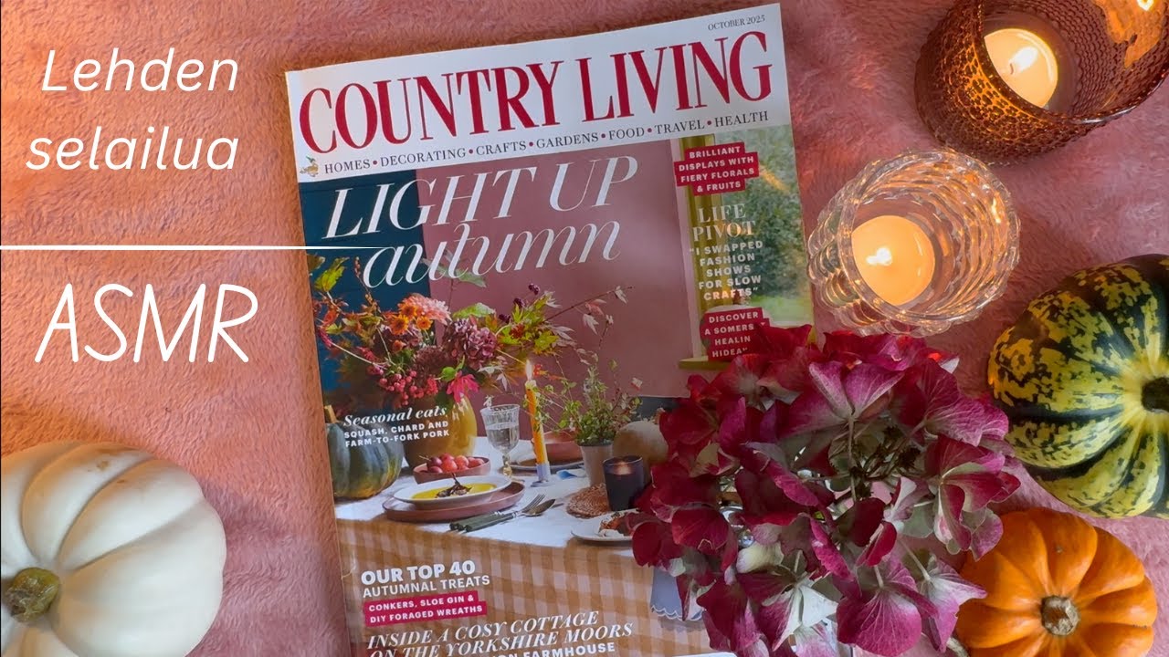 ASMR SUOMI - Rauhallinen lehden selailu