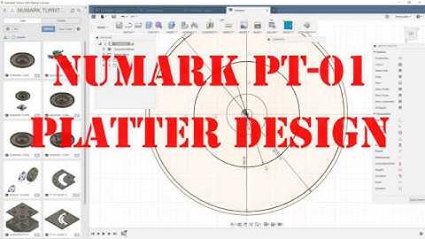 Numark PT 01 Platter Design   Quick simple Design