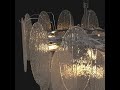 7Pandas Shell 500mm Contemporary designer Crystal Chandelier 9xE14 Lamp Base