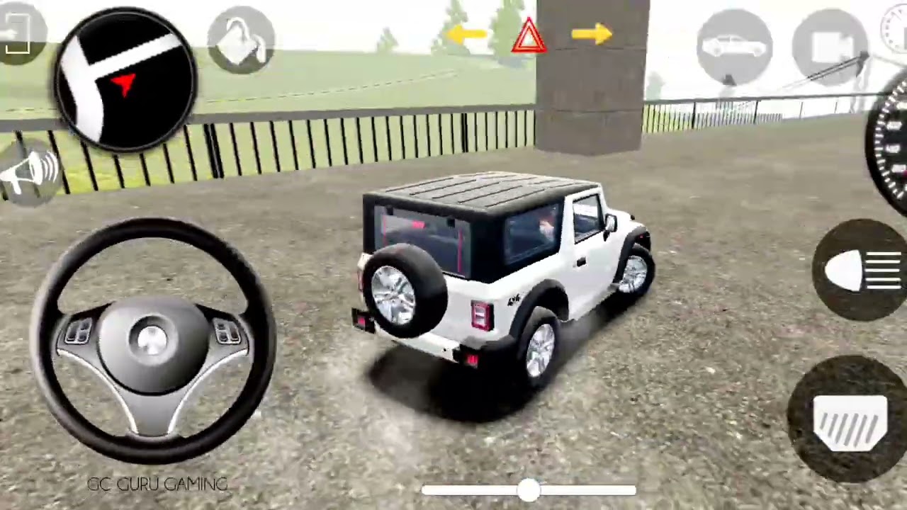 Mahindra Red Colour thar game video 2025 new indian car simulator game car game video 2025