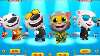 Talking Tom Gold run - Kung fu hank, Deputy Hank, Super Tom, Agent Angela screenshot 3