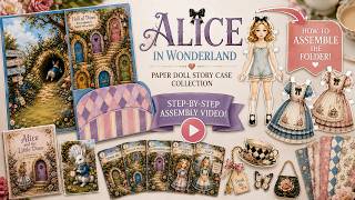 Alice Paper Doll Story Case Easy Printable Assembly Tutorial