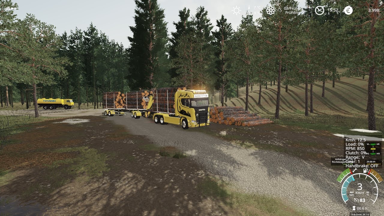 FS19 Holmakra 2020 Logging Manual Gearbox