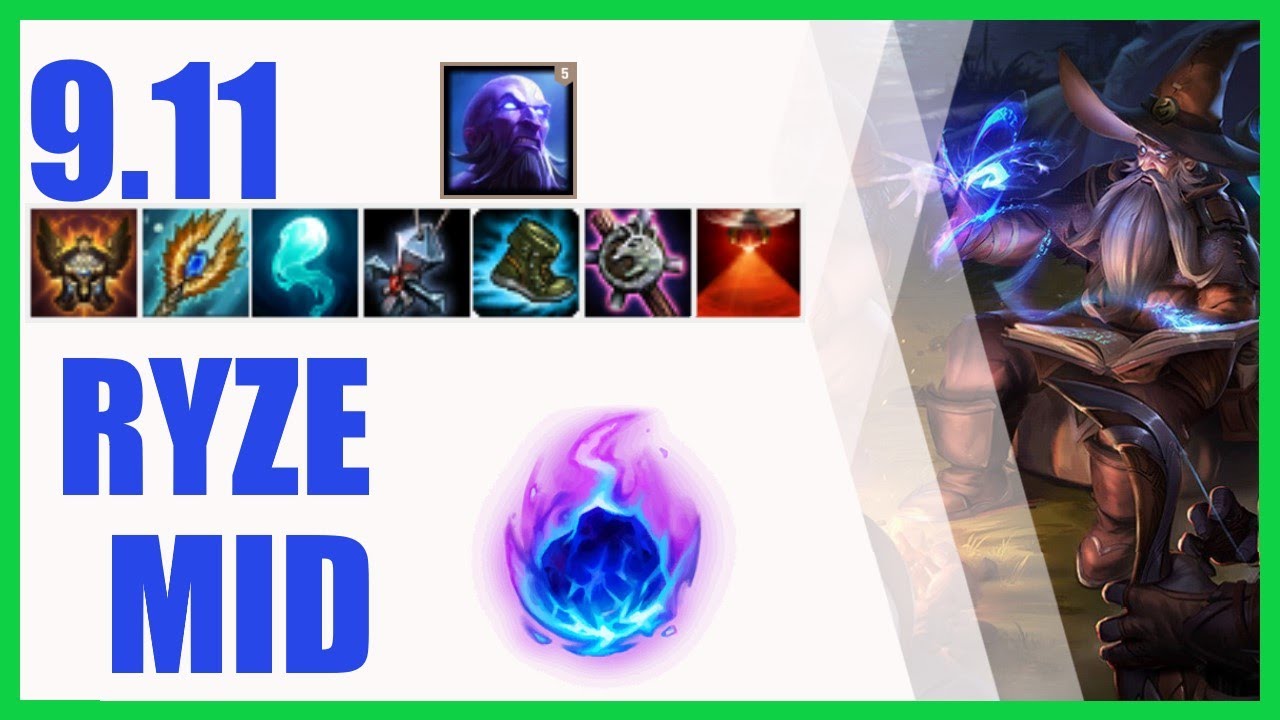 Ryze Mid Ranked Challenger Patch 9.11 - KR Challenger
