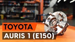 Montage Wielnaaf achter links rechts TOYOTA AURIS: videotutorial