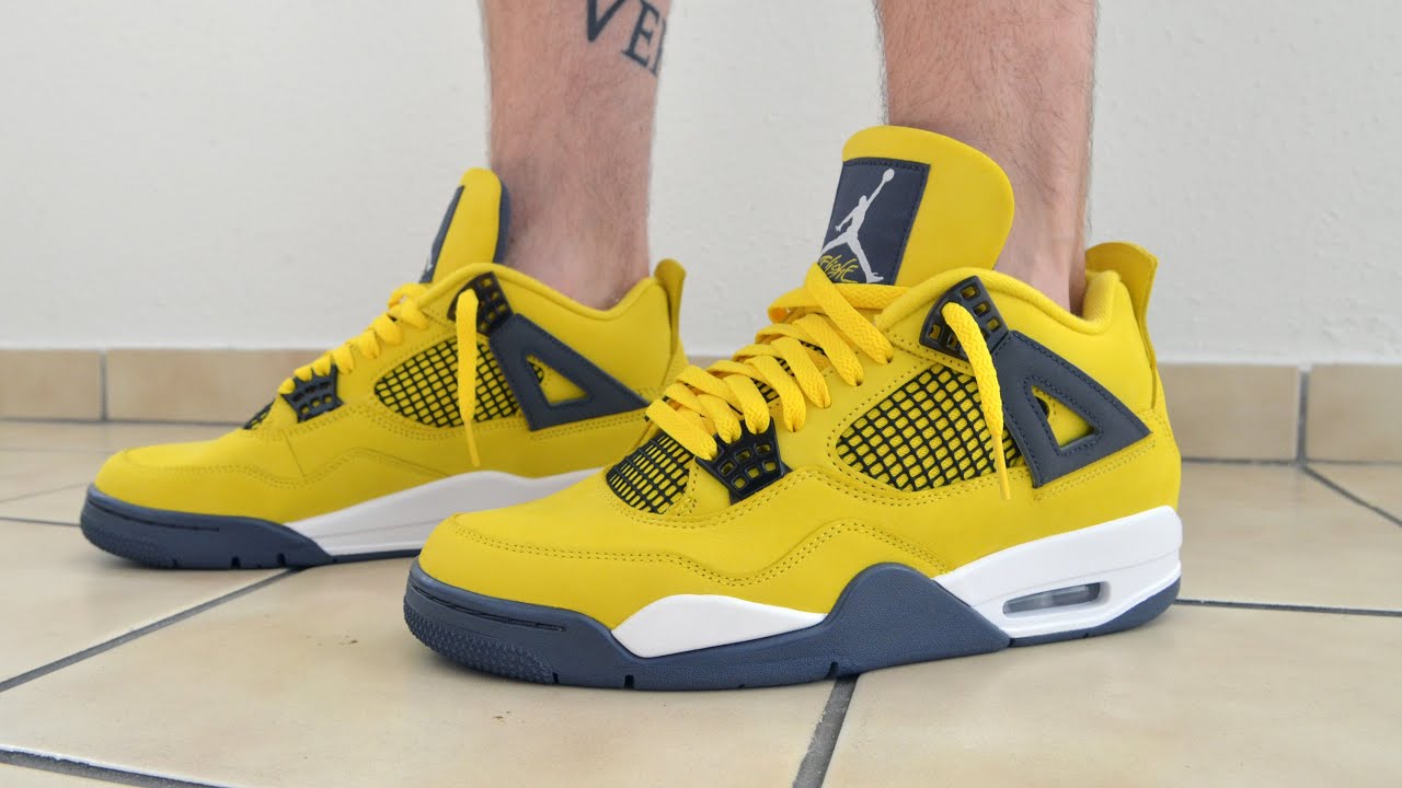 air jordan 4 retro tour yellow