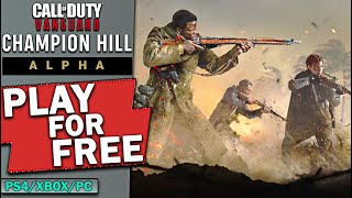 Call of Duty Vanguard Alpha / Beta PLAY FOR FREE 😱 (PS4/XBOX/PC)