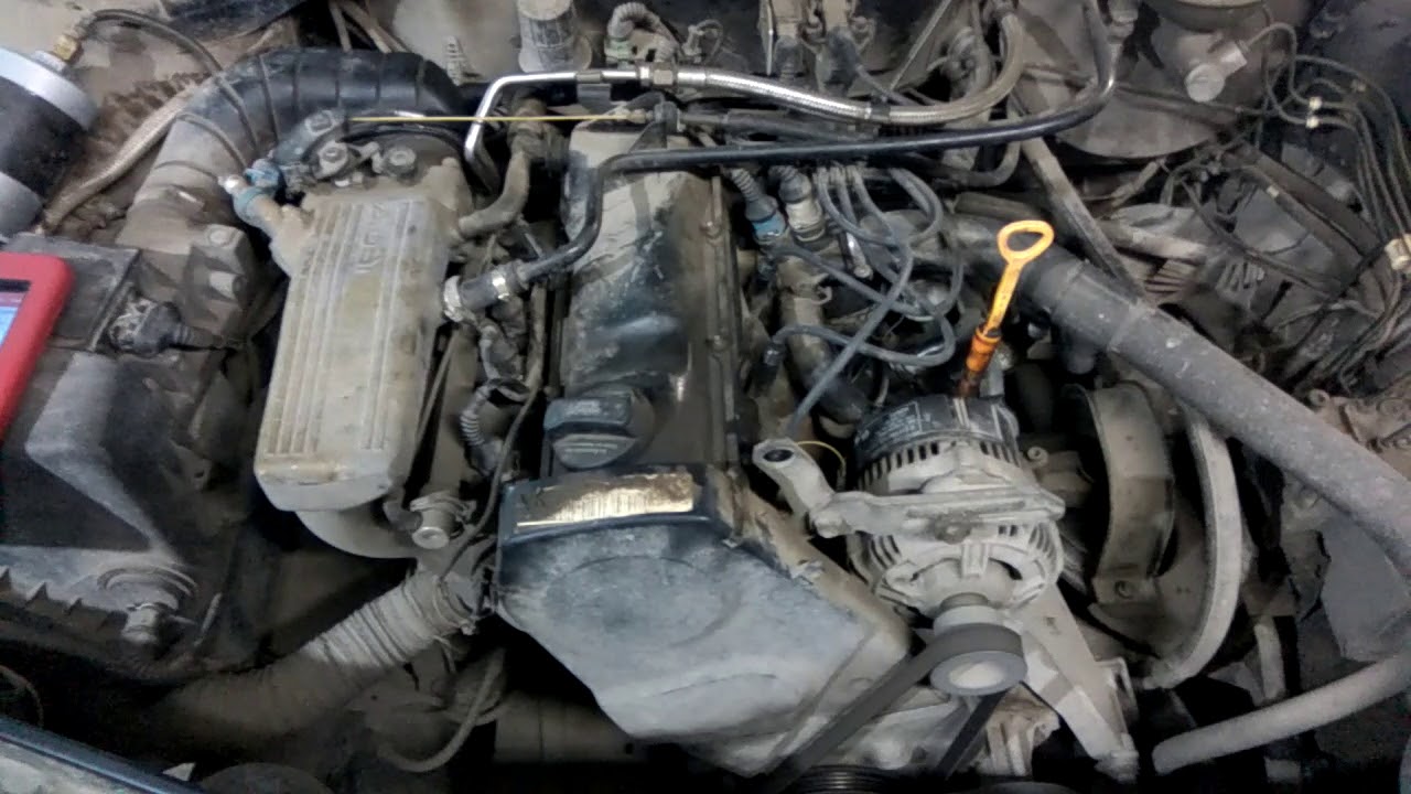 Компьютерная диагностика (неисправен датчик температуры) Audi 100 - YouTube