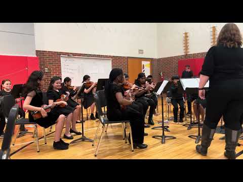 Orchestra performance (Deki playing Violin) at Marie Murphy School - May 2023.