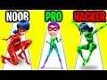 Can We Go NOOB vs PRO vs HACKER In MIRACULOUS LADYBUG & CAT NOIR?! (MIRACULOUS LADYBUG APP GAME!)