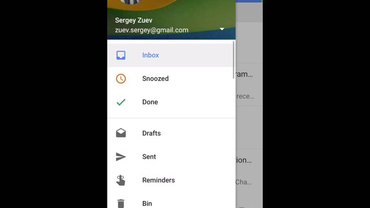 italics in inbox app