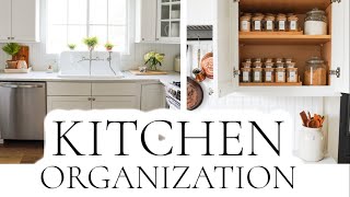 Farmhouse Kitchen Tour | Kitchen Organization Ideas 2022 | No Pantry Kitchen Storage