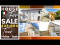 Property composed by two units in stone and garden for sale in the hearth of molise  italy 27k