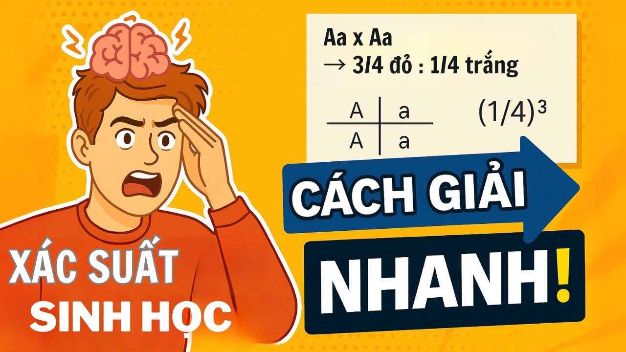 Rối Não Vì Xác Suất Sinh Học 12? Xem Ngay Cách Giải Nhanh & Dễ Hiểu Nhất! - youtube