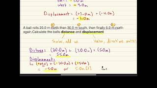 Vectors and Displacement part 1