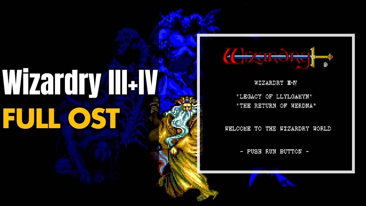 Wizardry III + IV (ウィザードリィ III・IV) [TurboGrafx-CD / CD-ROM²] | Full OST / Soundtrack