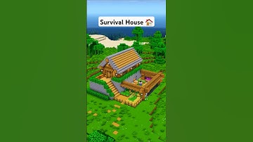 Minecraft Easy Survival House Tutorial 🏠 #minecraft