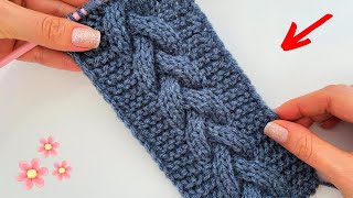 VERY EASY KNITTING BEAUTIFUL BRAID