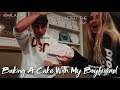 Baking a cake with my boyfriend ep 1   130 am cake delivery